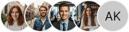Multiple investor profile avatars on Vaultmere Custody trading review block